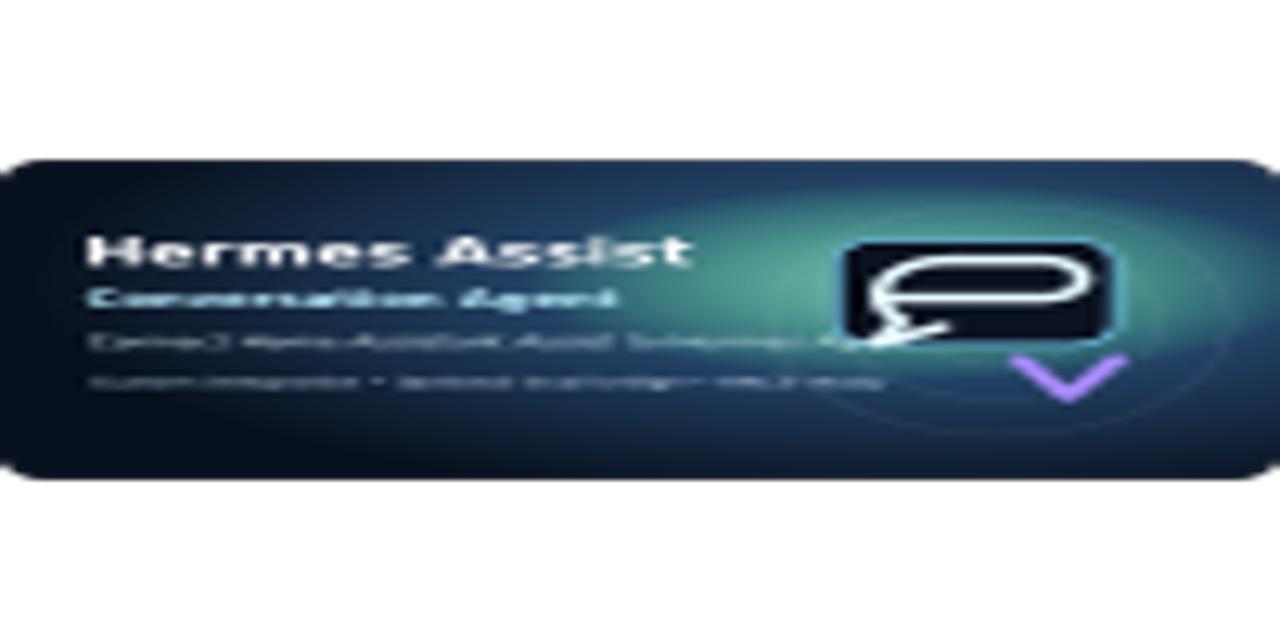 Illustrasjon av Home Assistant Assist koblet til Hermes Agent